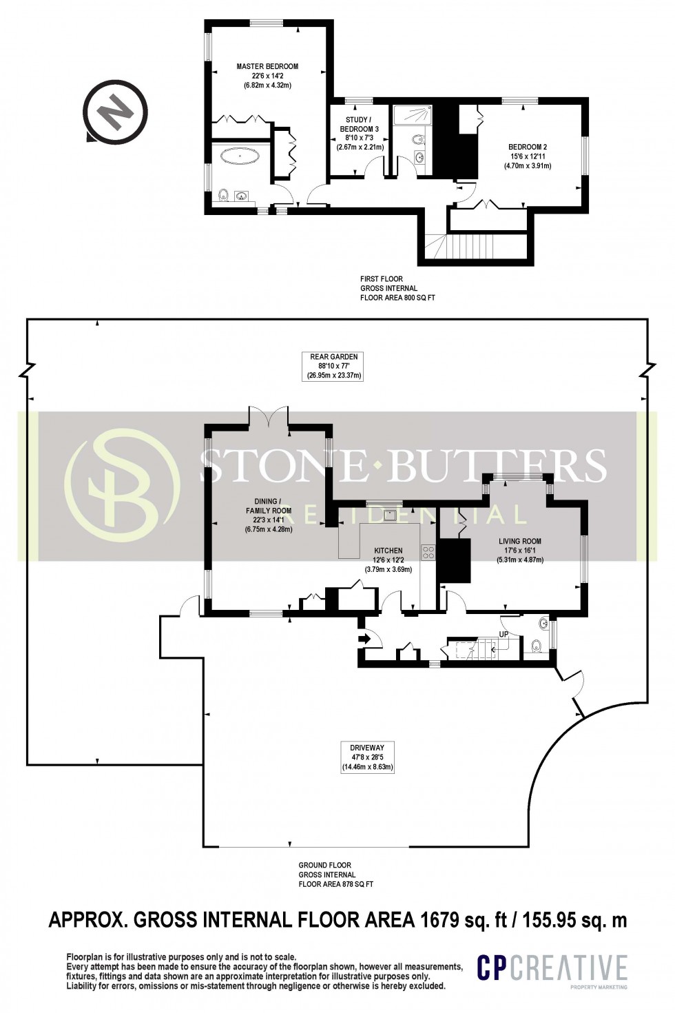 Floorplan for Royal Connaught Drive, Bushey, Hertfordshire