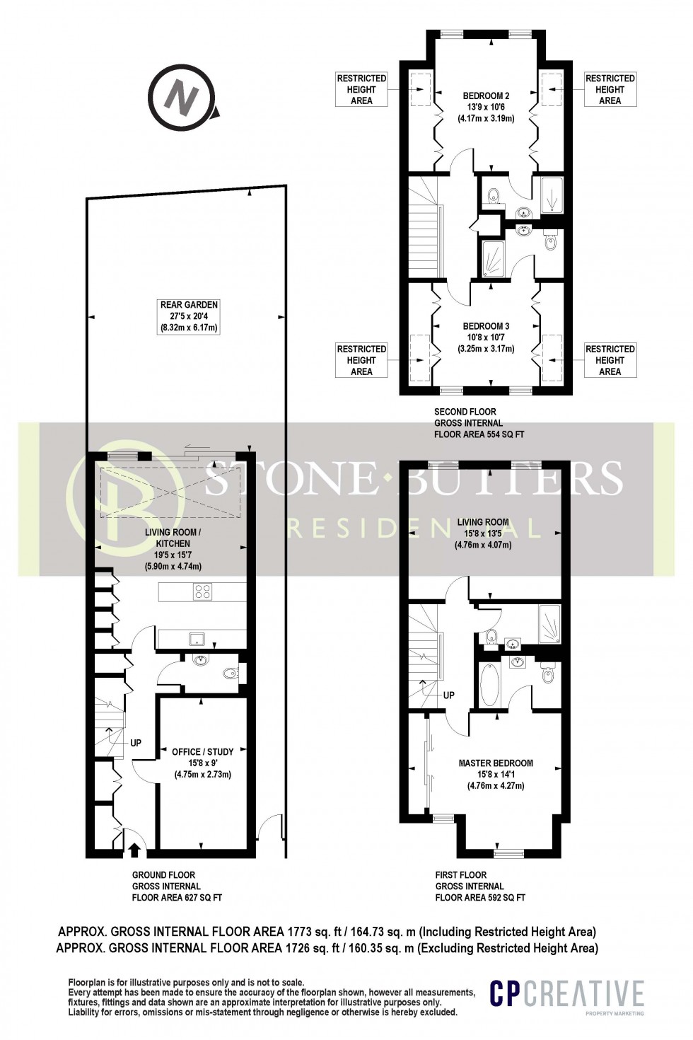Floorplan for Hardwick Close, Stanmore