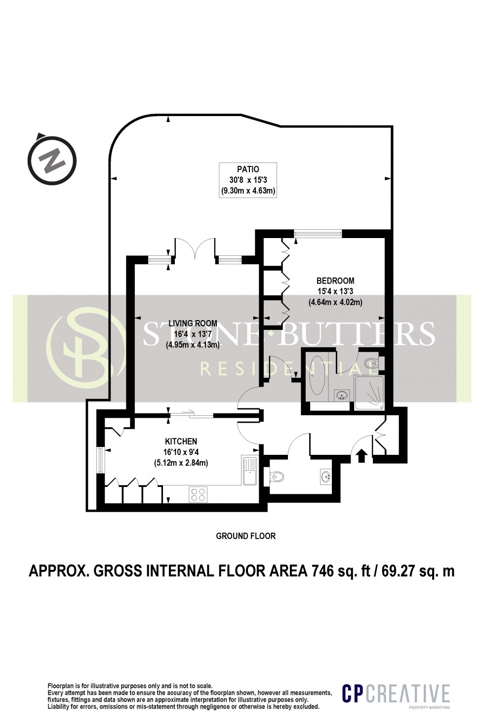 Floorplan for Sparrows Herne, Bushey, Hertfordshire
