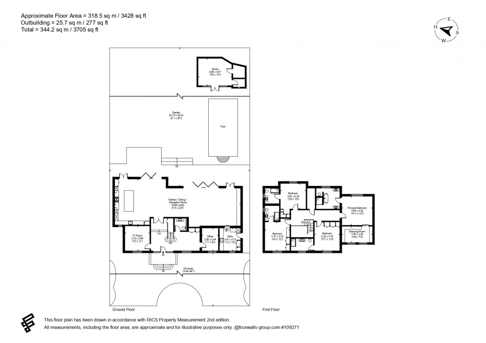 Floorplan for Bushey Heath, Hertfordshire