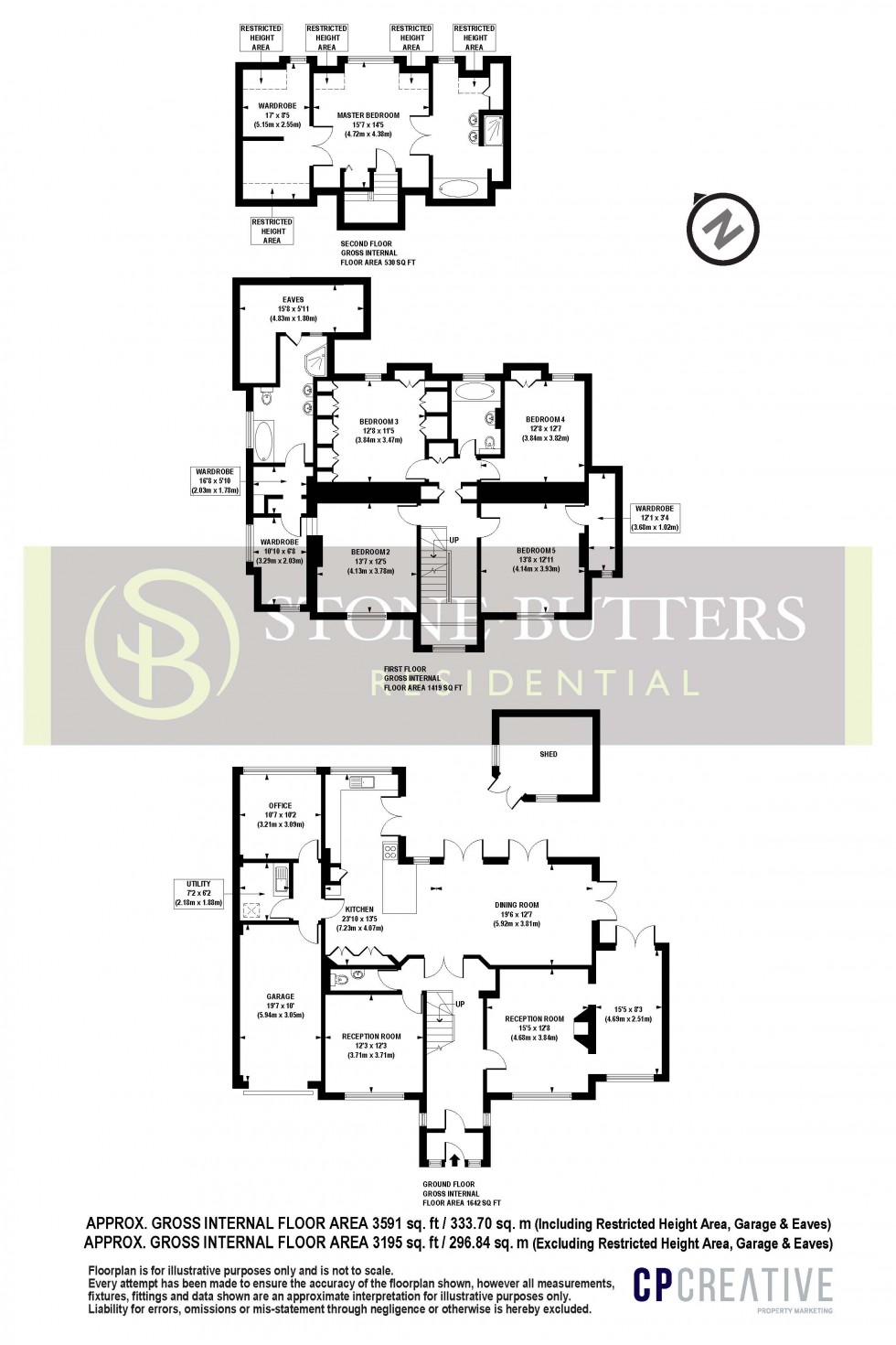 Floorplan for Hendon Wood Lane, Mill Hill